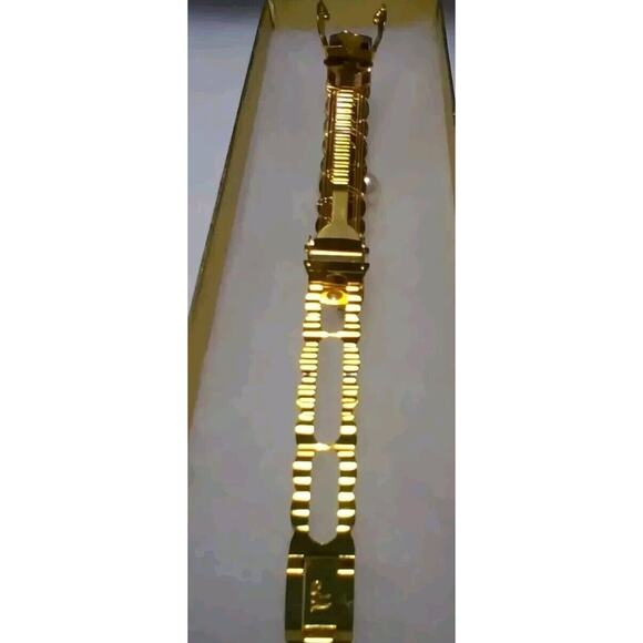 Vintage Hair Barrette Sun Violet Winny Goldtone White Faux Pearls Japan Signed - Picture 3 of 6